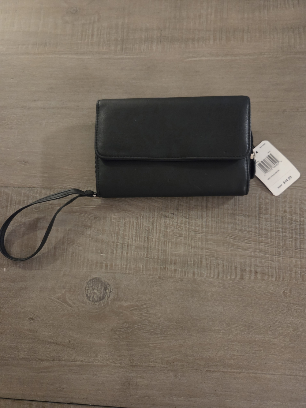 Mundi Women's Black "My Big Fat Wallet" with Safekeeper Wristlet Wallet